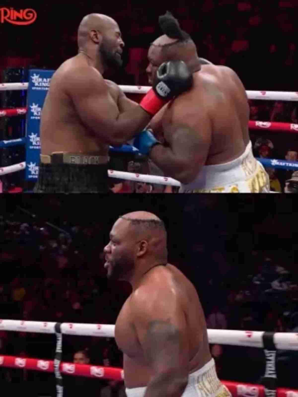 Boxeador perde a peruca durante luta - reprodução