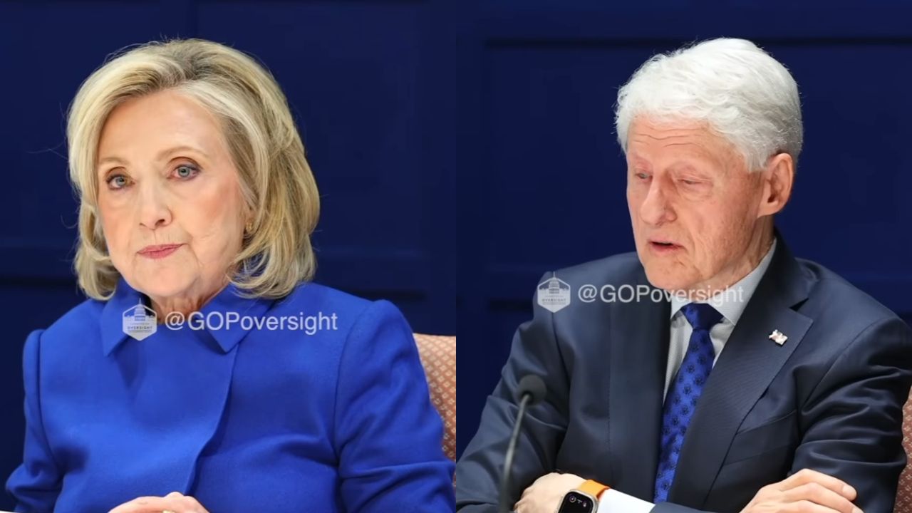 Vídeos dos depoimentos de Bill e Hillary Clinton sobre o caso Epstein revelam toda a tensão do casal