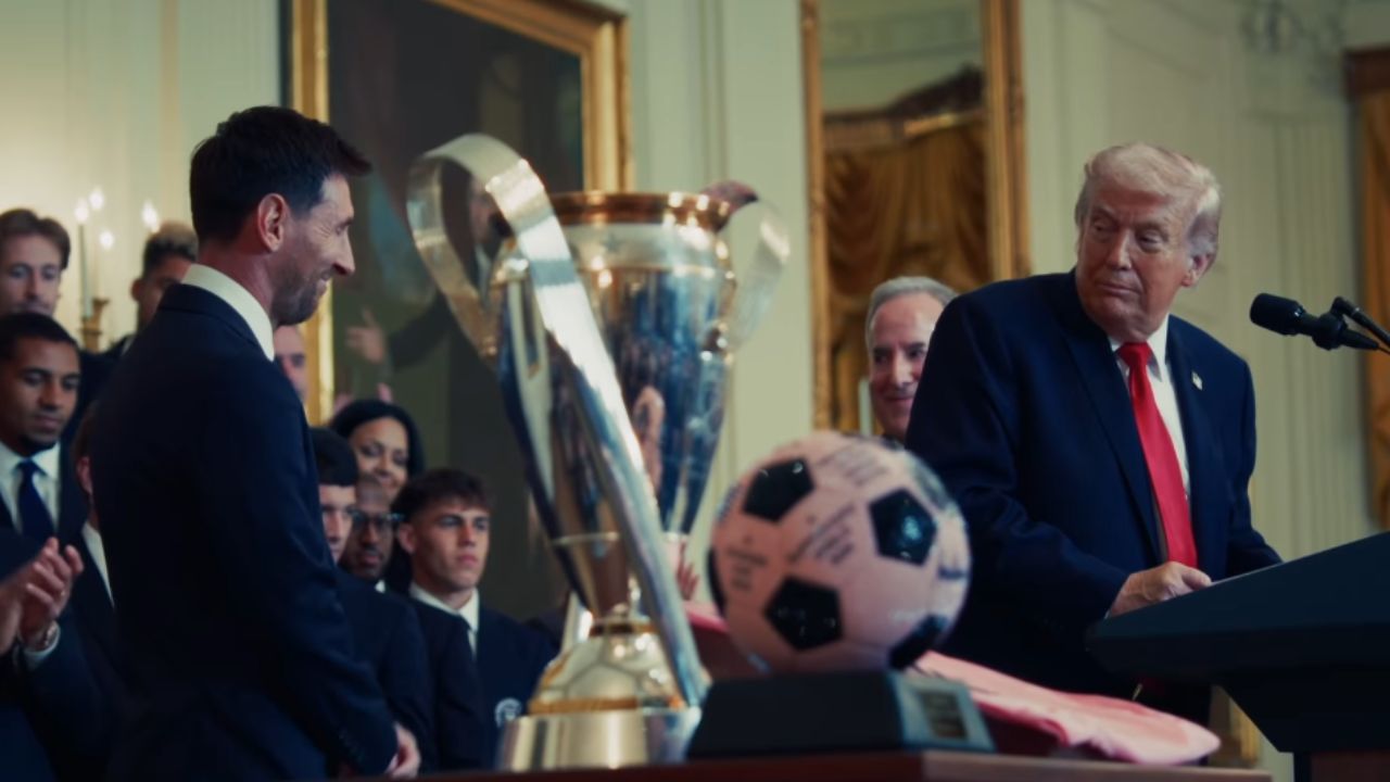Donald Trump fala sobre guerra contra o Irã enquanto recebe Messi e o Inter de Miami