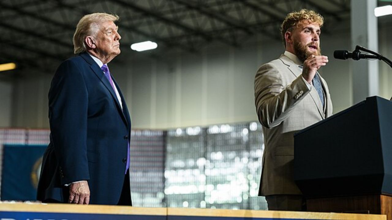 Jake Paul tem suas roupas criticadas depois de comparecer ao comício de Donald Trump
