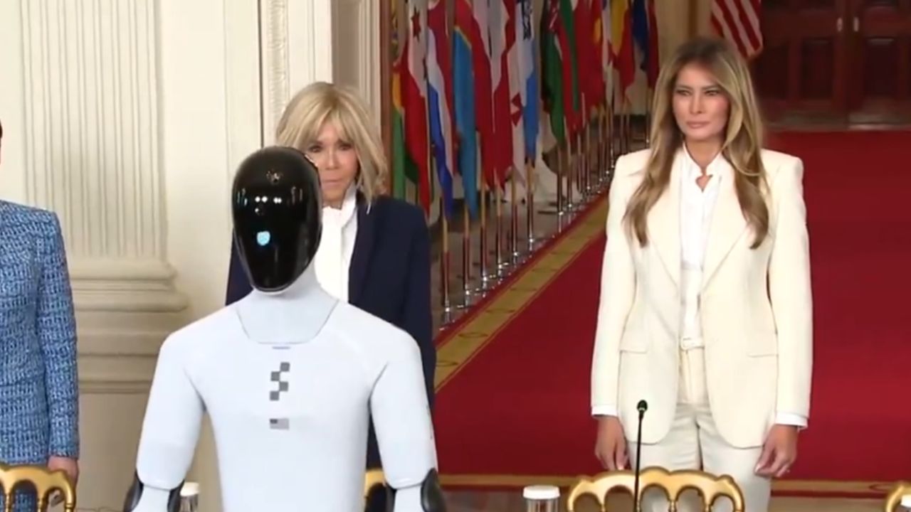 Melania Trump apresenta educador robô para substituir professores com IA e enfurece internautas