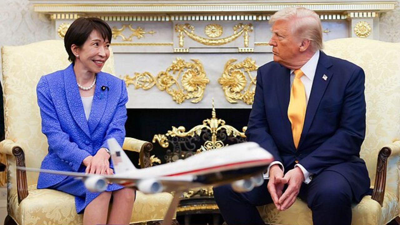 Primeira-ministra do Japão parabeniza Barron Trump por seu 20º aniversário em jantar na Casa Branca