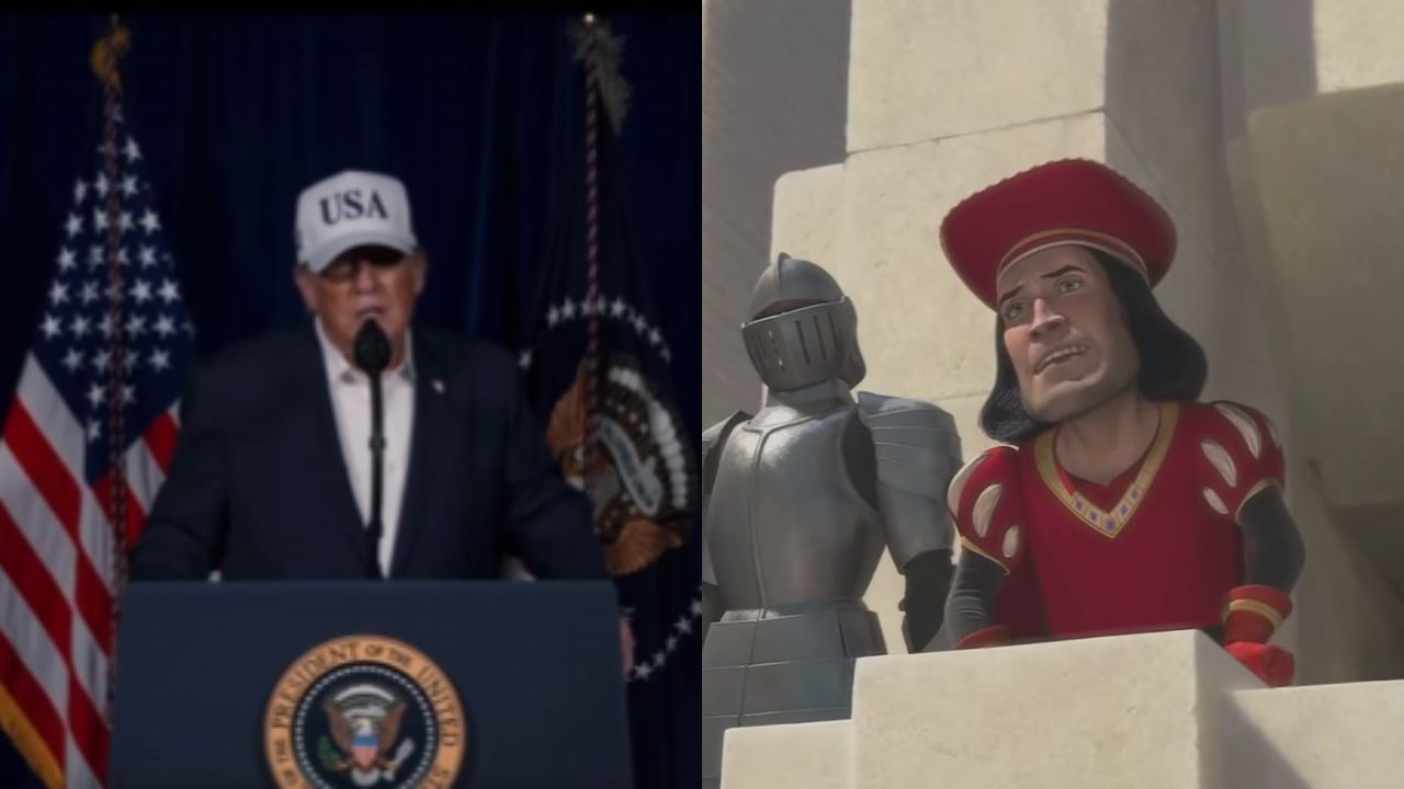 Discurso de Trump sobre operação contra o Irã é comparado com meme famoso de Shrek