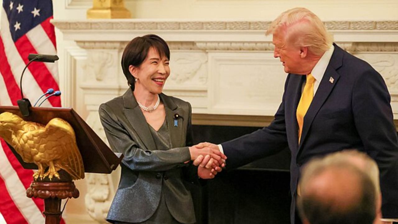 Primeira-ministra do Japão parabeniza Barron Trump por seu 20º aniversário em jantar na Casa Branca