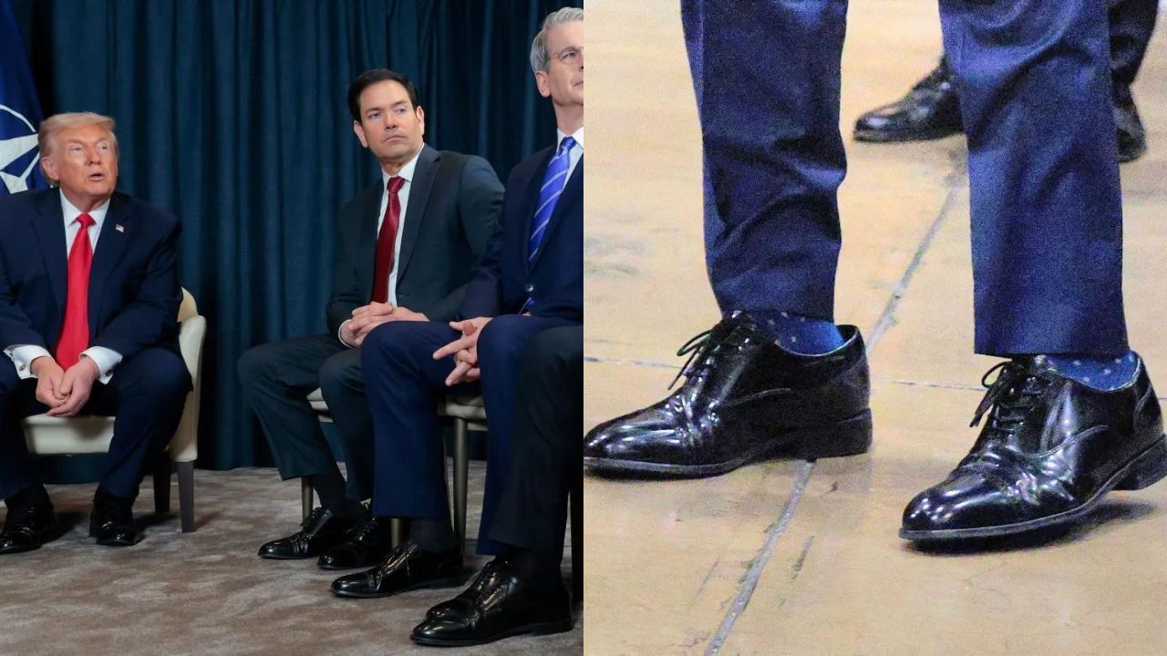 Donald Trump presenteia aliados com sapatos maiores e cena é ridicularizada nas redes sociais