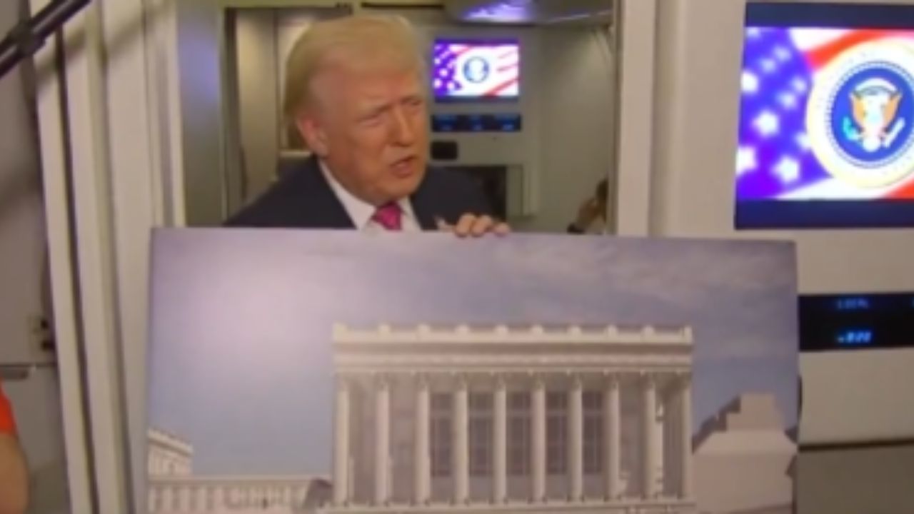 Donald Trump mostra detalhes do bunker nuclear que será construído sob a Casa Branca