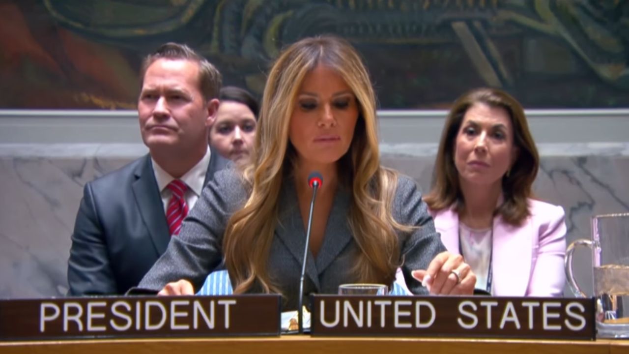 Melania Trump choca comunidade internacional ao presidir reunião na ONU