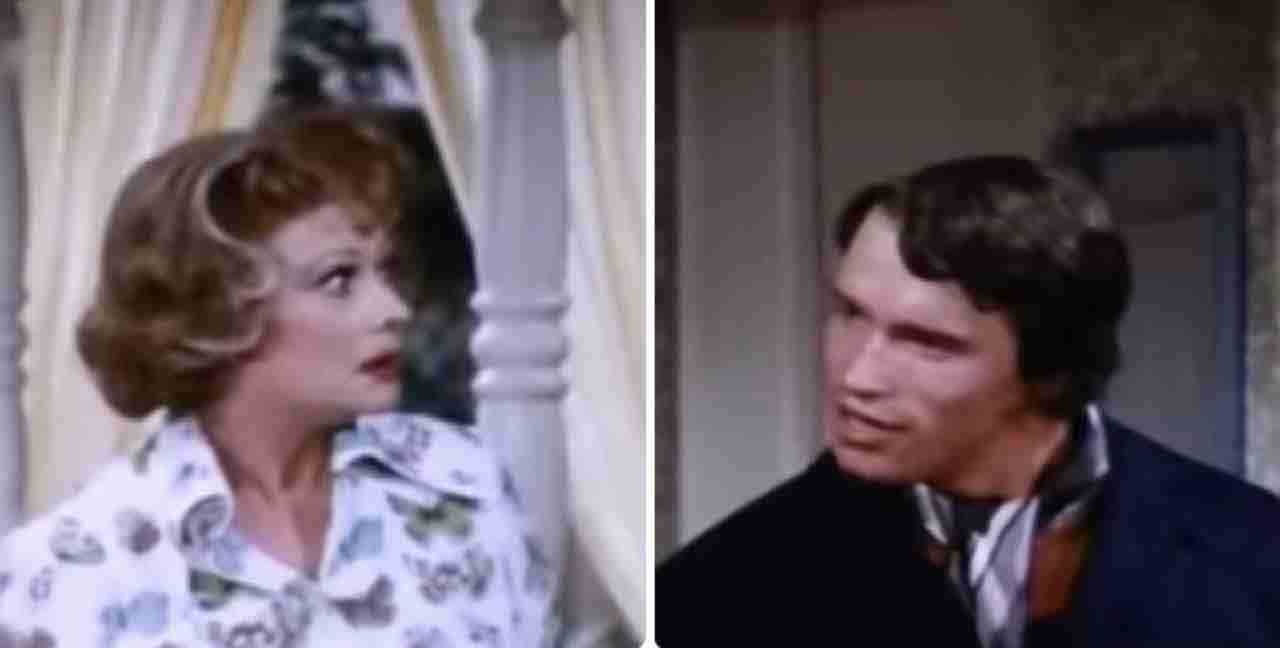 Arnold Schwarzenegger e Lucille Ball - Foto: Reprodução: YouTube