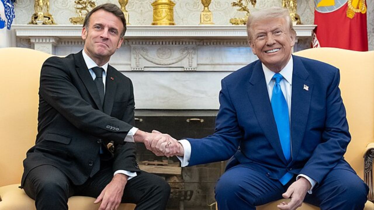Emmanuel Macron é alvo de deboche de Donald Trump em almoço privado