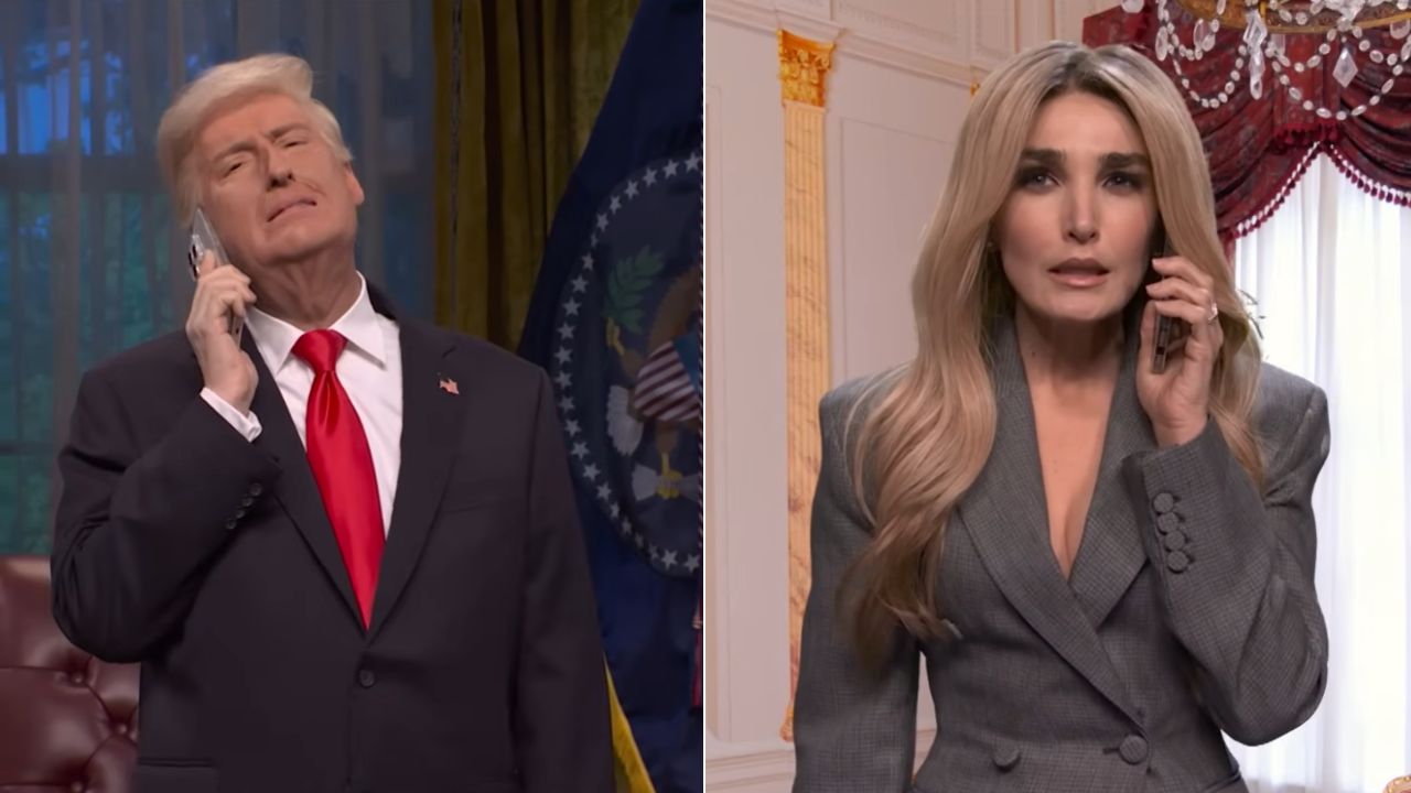 Donald Trump reagisce al discorso di Melania su Epstein in uno sketch del SNL
