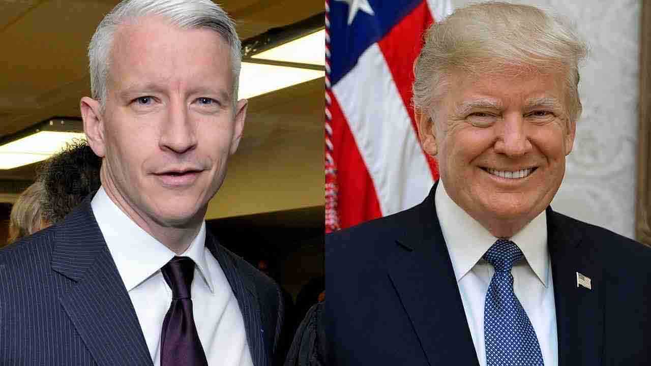 Anderson Cooper e Donald Trump - Wikimedia Commons