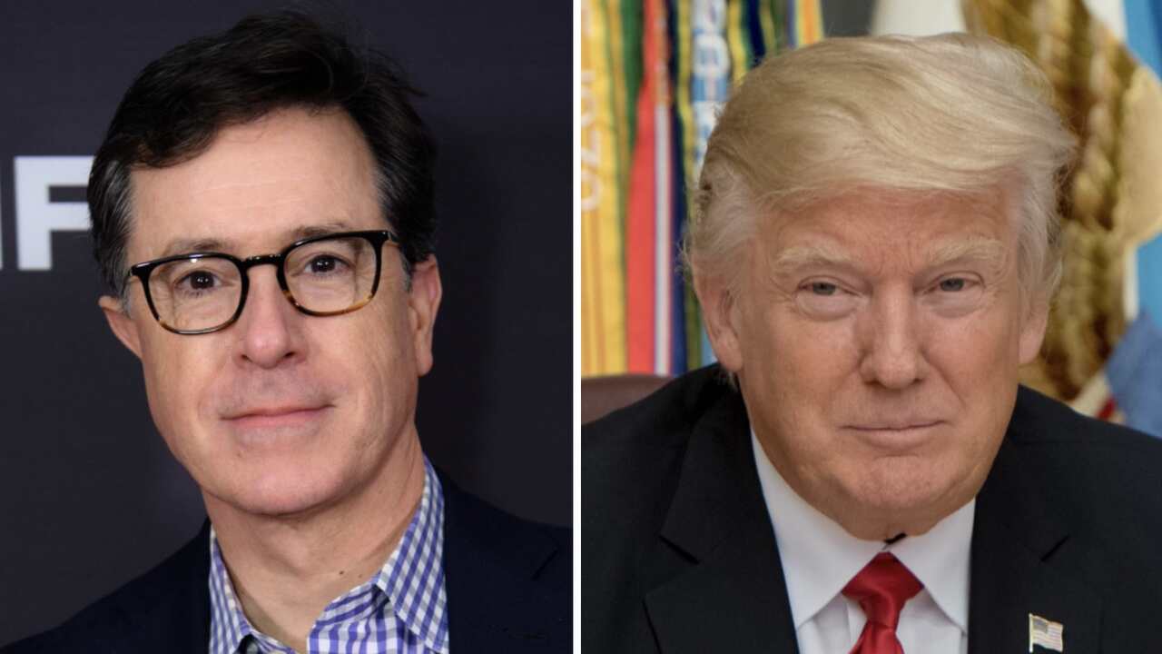Stephen Colbert zegt dat Trumps kritiek op paus Leo een "nieuwe cirkel van de hel" heeft geopend