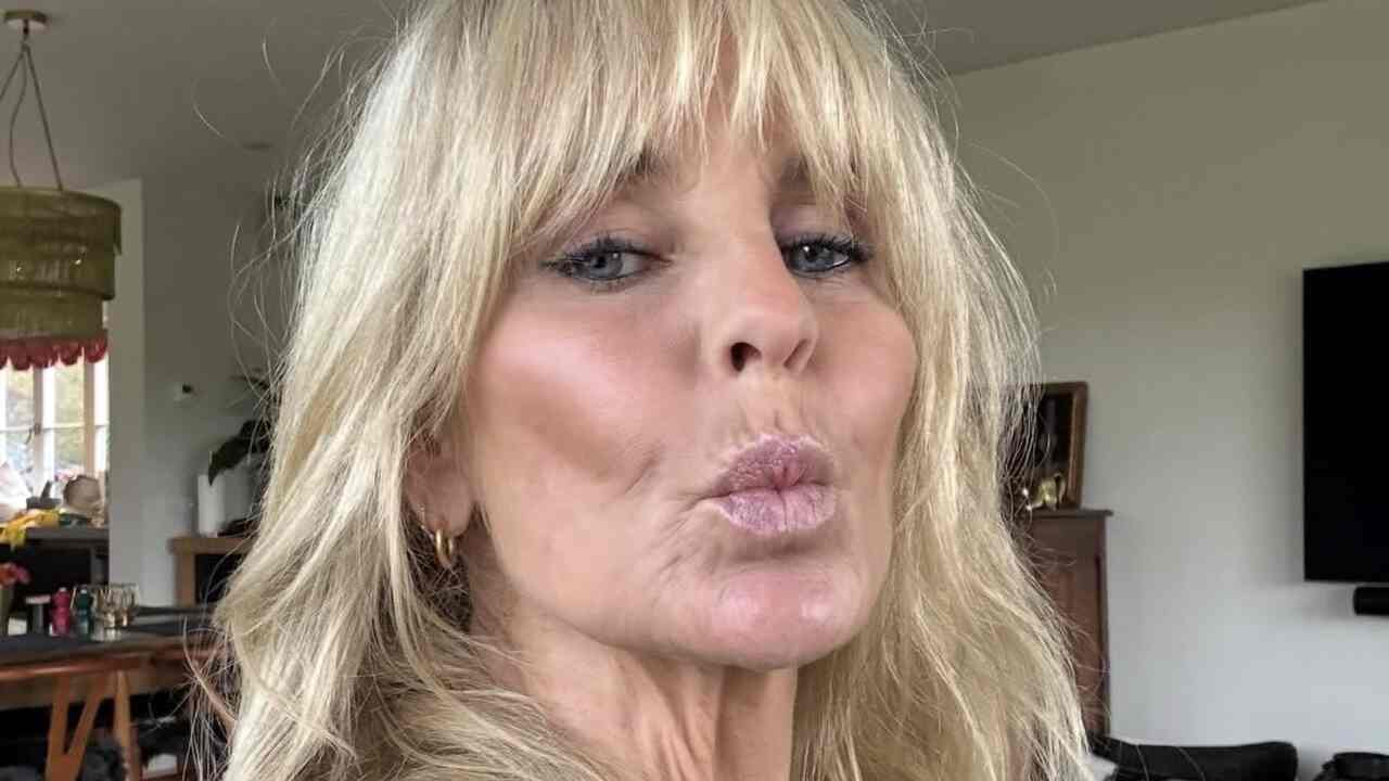Ulrika Jonsson shows before and after of a six-month treatment for sun damage on the skin