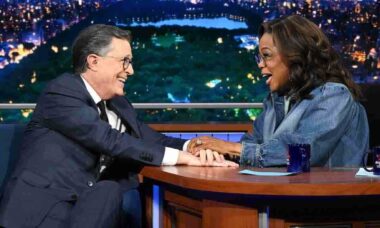 Oprah Winfrey e Stephen Colbert - CBS