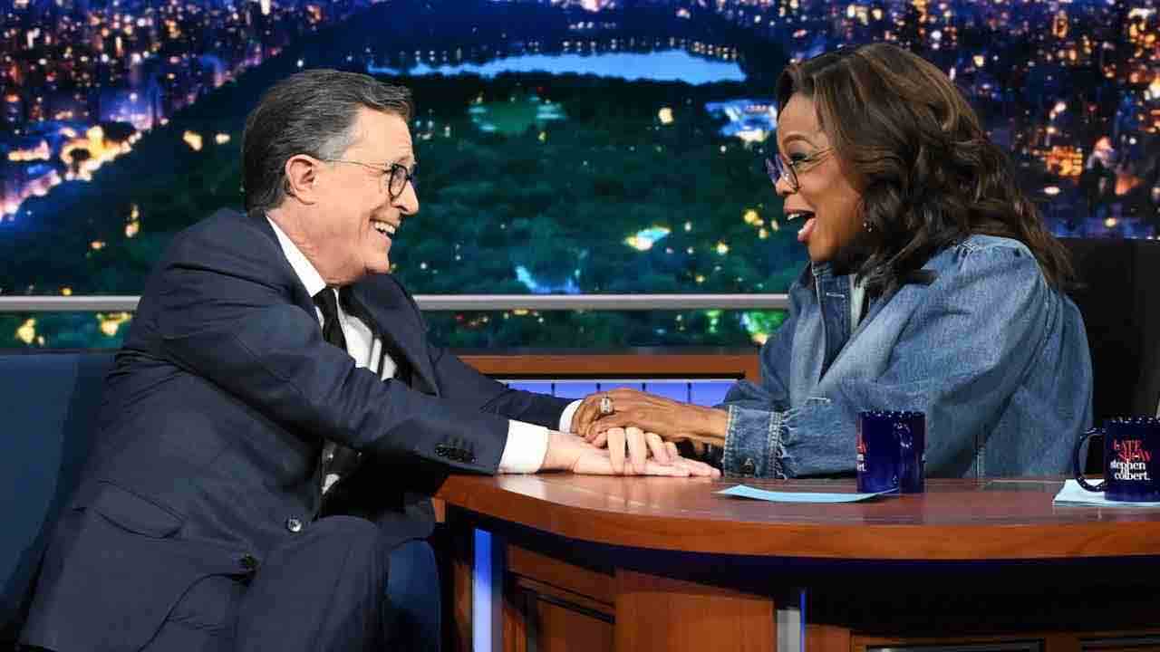 Oprah Winfrey and Stephen Colbert - CBS