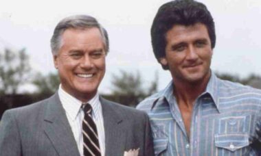Patrick Duffy e Larry Hagman em Dallas - reproduçnao CBS