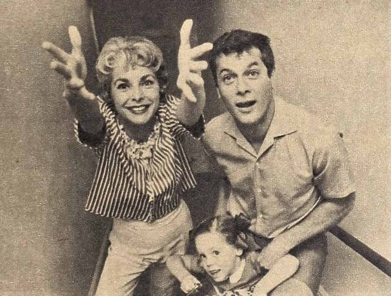 Janet Leigh, Tony Curtis y Kelly Curtis, 1960. Foto: Wikimedia