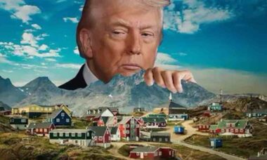 Trump volta a falar sobre a Groenlândia em imagem gerada por IA