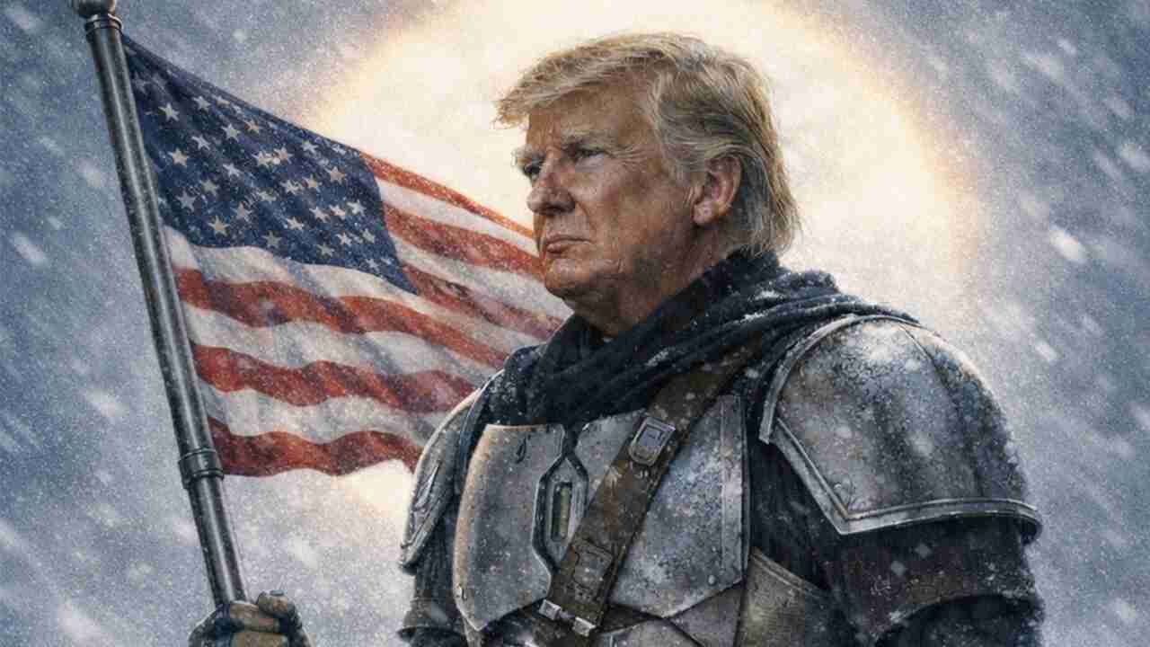White House criticized after posting image of Donald Trump as Mandalorian