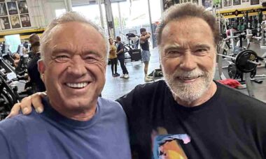 RFK Jr. publica selfie com Arnold Schwarzenegger após treino: "Dia dos idosos"