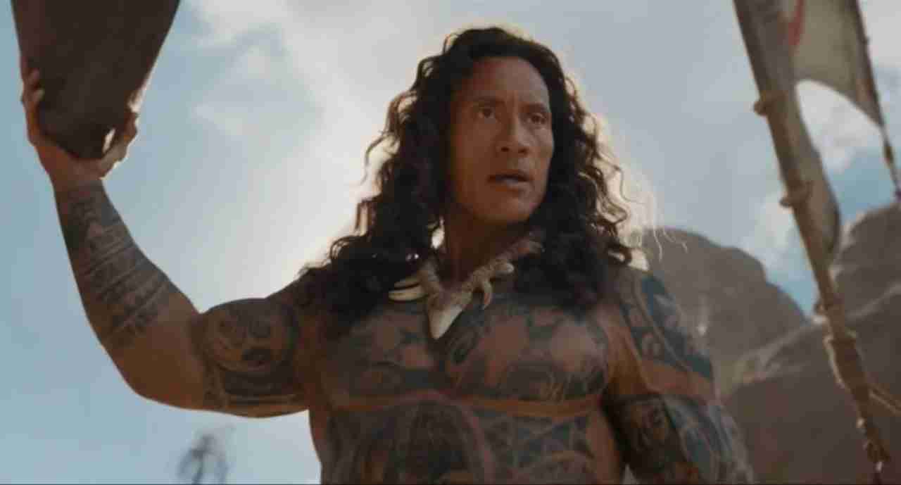 Dwayne Johnson a Vaiana című filmben – promóciós fotó