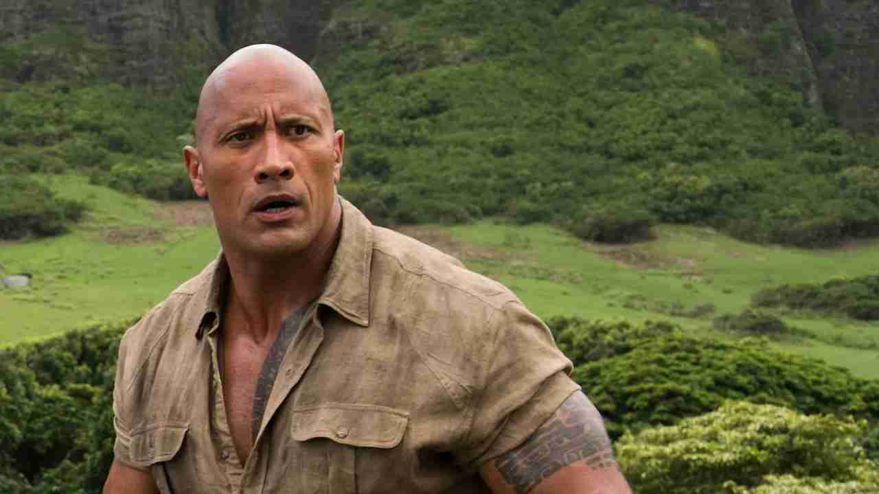Dwayne Johnson a Jumanji című filmben – promóciós fotó