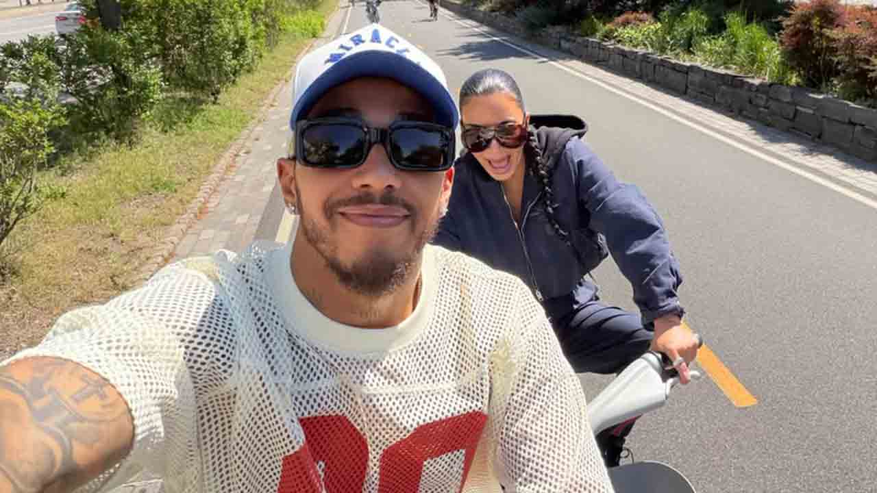 Kim Kardashian und Lewis Hamilton. Instagram @kimkardashian