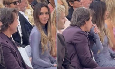 Tom Cruise surpreende ao cumprimentar Victoria Beckham com beijo na mão