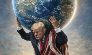 Trump compartilha imagem gerada por IA em que aparece como Atlas
