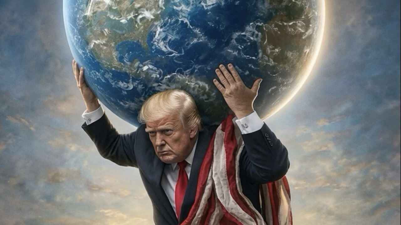 Trump compartilha imagem gerada por IA em que aparece como Atlas