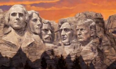 Trump gera polêmica ao publicar imagem com seu rosto no Monte Rushmore