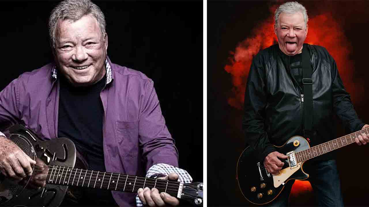 Som 95-årig annoncerer William Shatner en ny karriere som forsanger i et heavy metal-band. Instagram @williamshatner