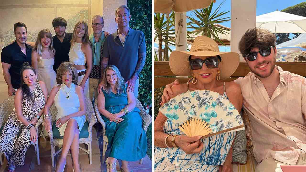 Joan Collins. Photo : Instagram @joancollinsdbe