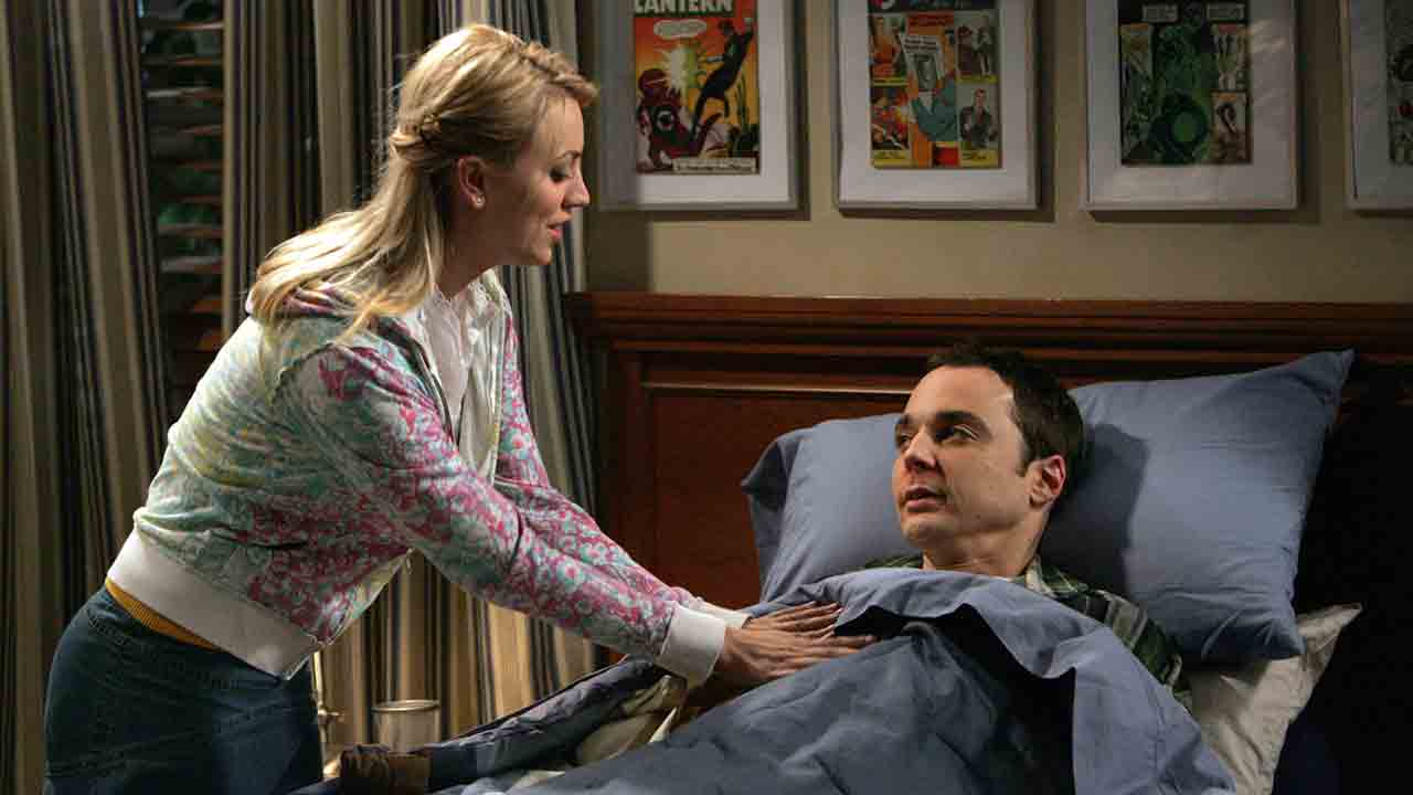 Jim Parsons (à droite) dans une scène de The Big Bang Theory. Photo : X/@bigbangtheory
