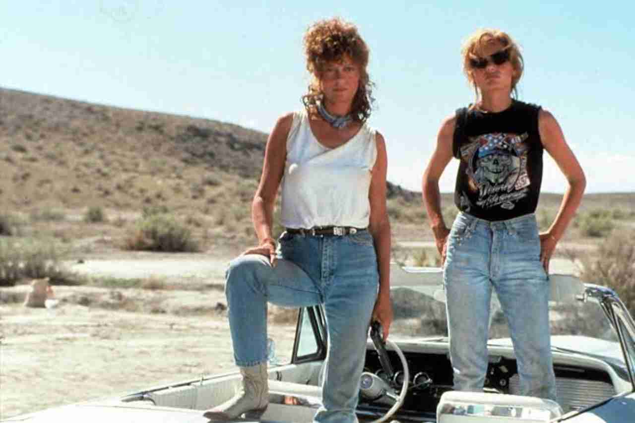Susan Sarandon e Geena Davis em Thelma & Louise - reprodução divulgação