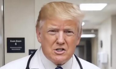 Trump usa IA para se retratar como médico em vídeo com celebridades de Hollywood